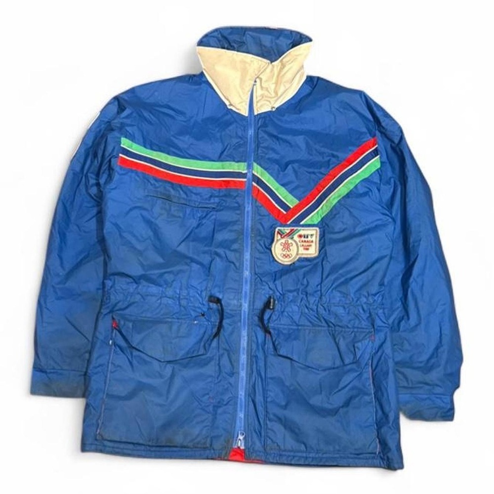 Vintage Sunice Calgary 1988 Olympic Colorblock Patched Ski Jacket